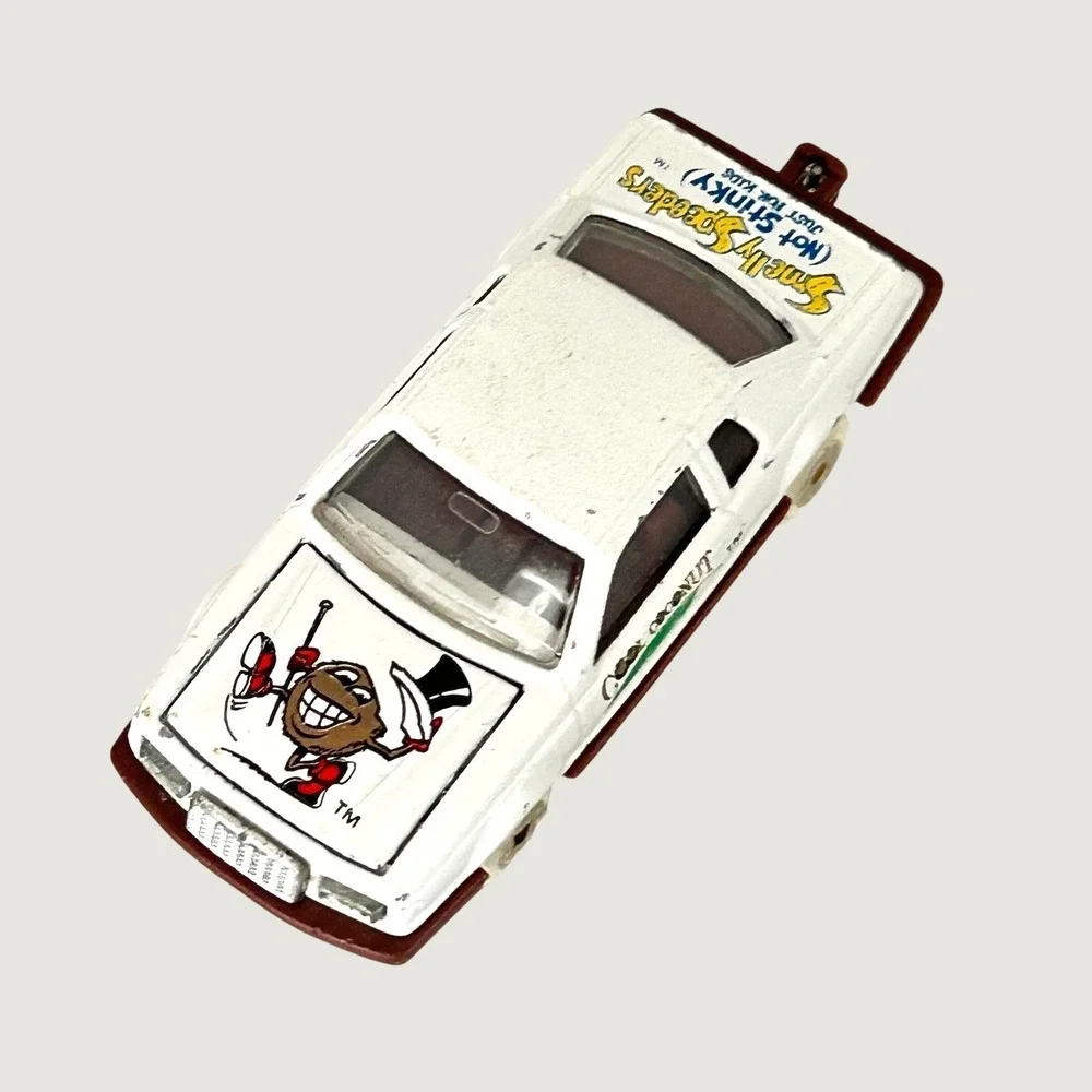 1980's Majorette Ford Thunderbird Smelly Speeders Cool Coconut White Diecast Car